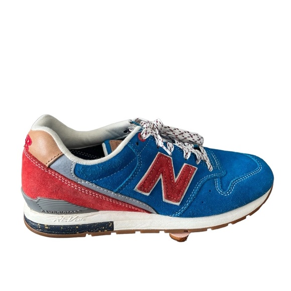 New Balance 996 Women’s Blue Red Suede Size 7 Rare Large N Retro Like New - Picture 8 of 12